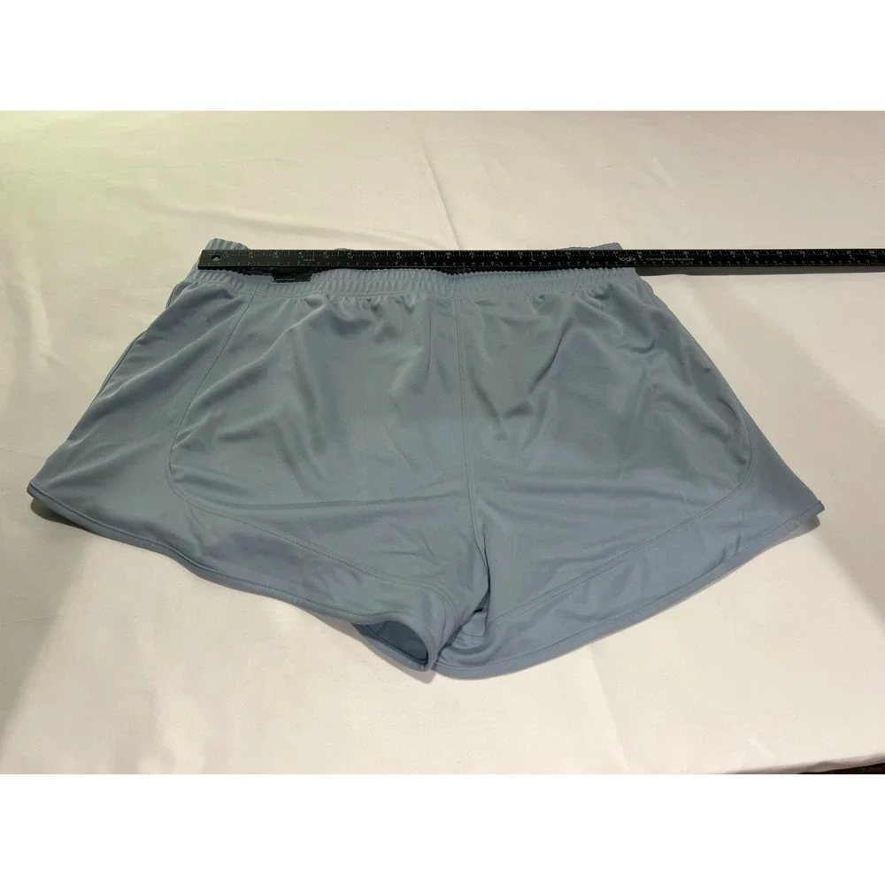 Adidas Pacer Knit Shorts Womens 1X Blue Training Running Workout Gym Activewear